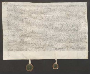 Erblehnrevers des Hans Crust, Martin Ziegler, Claus Mentzig, Hans Ziegler, Katharina Gopfrich und Jakob Crust gegenüber dem Domkapitel zu Speyer über Güter zu Bauerbach.