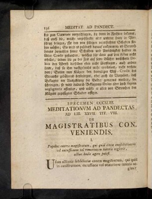 536-547, Sp. 343. De Magistratibus conveniendis