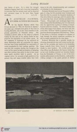 35.1908 = Nr. 137: An Austrian painter-etcher : Ludwig Michalek