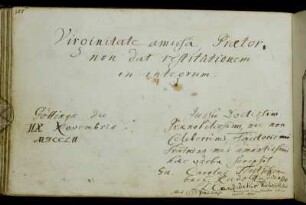 Wilhelm Carl Teutschenbach. Göttingen, 8.11.1752.
