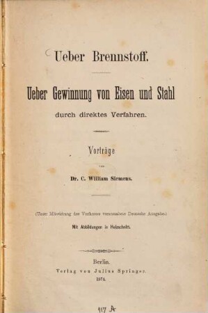 Ueber Brennstoff