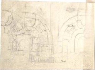 Hildebrand, Adolf von; Stuttgart; Theaterbau - Teilgrundrisse, Ansicht