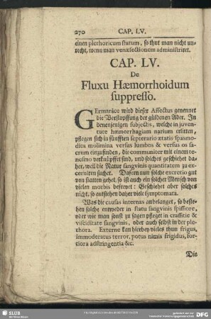 Cap. LV. De Fluxu Haemorrhoidum suppresso
