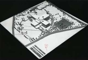 Kreiskrankenhaus Wiesloch (Diplomarbeit bei Peter Poelzig): Modellfoto 1:500