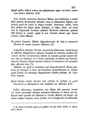 Rubrica LXI. - Rubrica LXXIV.