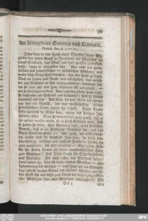Am siebenzehnten Sonntage nach Trinitatis.