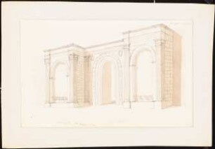 Porta San Pietro, Perugia: Perspektivische Ansicht