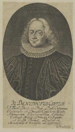 Bildnis des Jo. Benedictus Carpzov