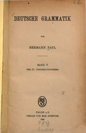 Deutsche Grammatik, 5. Teil 4: Wortbildungslehre