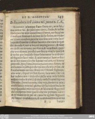 Della caduta dell'anima nel peccato. C. 6.