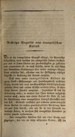 Ueber Verbesserung und Verschönerung der evangelischen Gottes- und Christus-Verehrungen : Beiträge zur evangelischen Liturgik