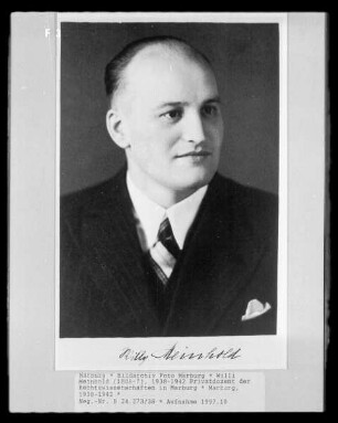 Willi Meinhold (1808-?), 1938-1942 Privatdozent der Rechtswissenschaften in Marburg