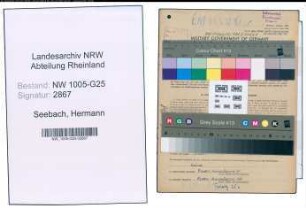 Entnazifizierung Hermann Seebach , geb. 01.05.1888 (Einzelhaendler)