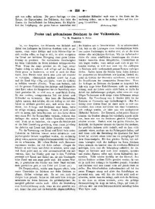 Freies und gebundenes Zeichnen in der Volksschule : (Schluss)