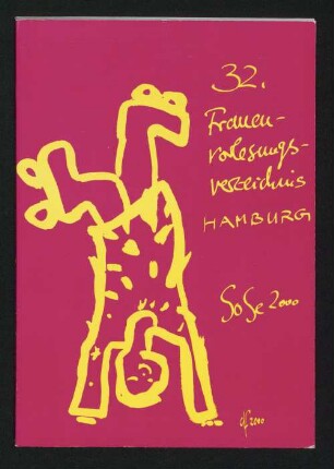 SS 32.2000: Frauenvorlesungsverzeichnis