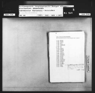 Künstlerische und Kulturelle Veranstaltungen der Gemeinden Württemberg-Hohenzollerns