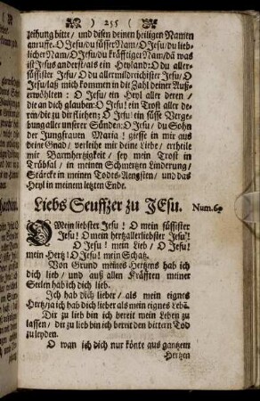Liebs Seuffzer zu Jesu.