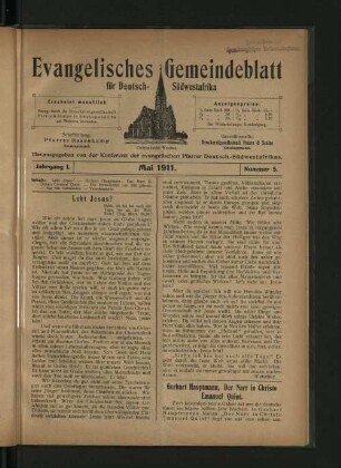 Mai 1911. Nummer 5.