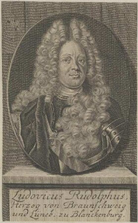 Bildnis von Ludovicus Rudolphus, Herzog von Braunschweig und Lüneburg zu Blanckenburg