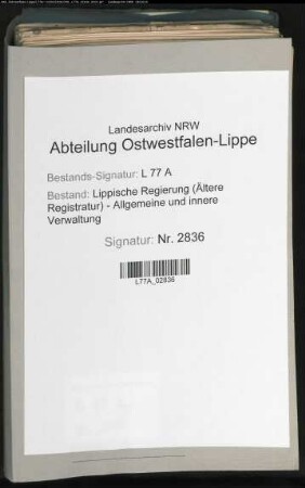 Grundstücksverkäufe in der Vogtei (sp. Amt) Lage und Heiden (Landkatasterkommissionssachen), Bd. 12