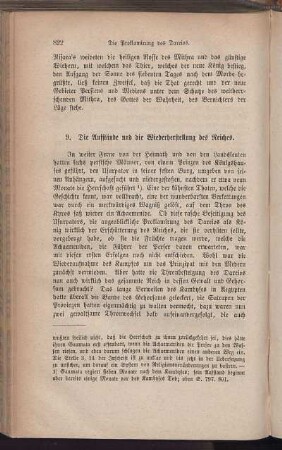 9. Die Aufstände und die Wiederherstellung des Reiches.