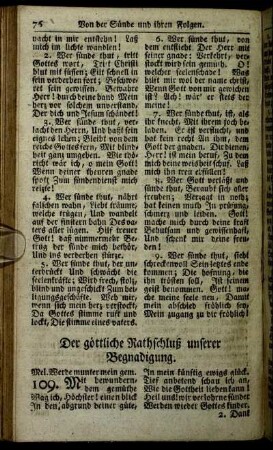 Der göttliche Rathschluß unserer Begnadigung. - Von Christi Leiden und Tod.