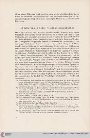 b) Abgrenzung des Produktionsgebietes