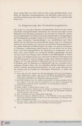b) Abgrenzung des Produktionsgebietes