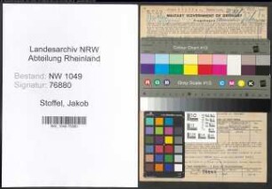 Entnazifizierung Jakob Stoffel , geb. 01.01.1886 (Kaufmann)
