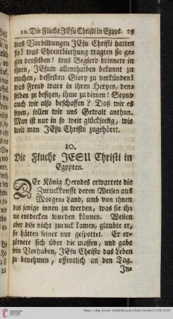 10. Die Flucht Jesu Christi in Egypten