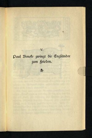 Paul Beneke zwingt die Engländer zum Frieden