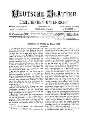 Herbart über Fichte im Jahre 1806