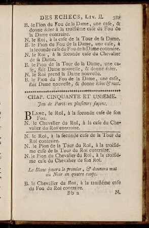 Chap. Cinquante Et Unieme