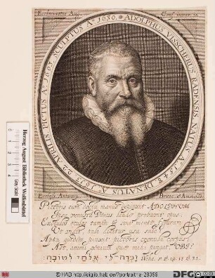 Bildnis Adolphus Visscher d. Ä.