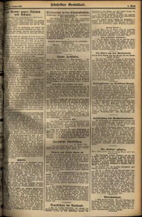 Zweite Ausgabe vom Dienstag, den 16. Oktober 1928.