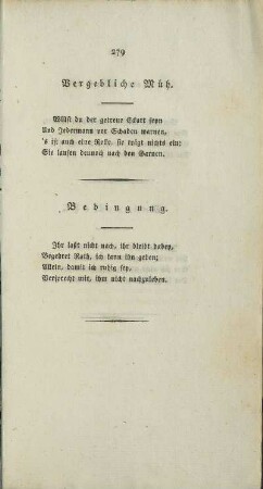 Vergebliche Müh