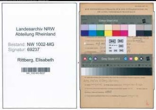 Entnazifizierung Elisabeth Von Rittberg , geb. 11.11.1901 (Managerin)