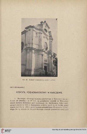 9: Kościół późnobarokowy w Karczewie