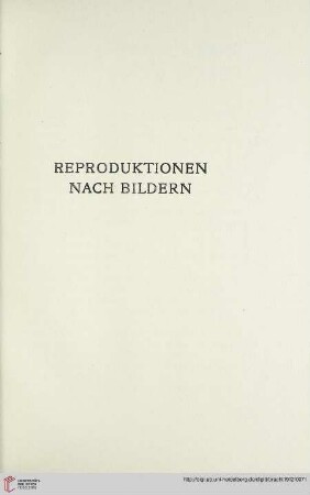 Reproduktionen nach Bildern