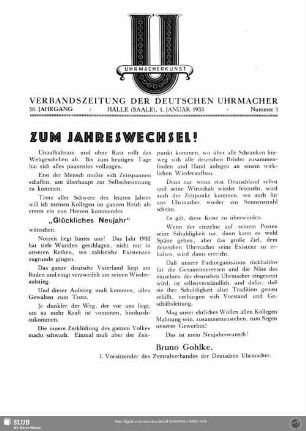 Zum Jahreswechsel!
