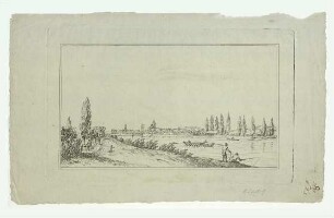 Ulm von Osten. Anfang 19. Jhdt.