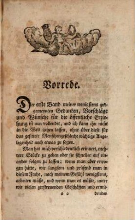 Gedanken, Vorschläge und Wünsche zur Verbesserung der öffentlichen Erziehung : als Materialien zur Pädagogik hrsg.. 1, 1. 1777/78