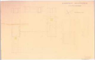 Garten Allinger, Berlin-Dahlem: Vorgarten: Grundriss 1:50