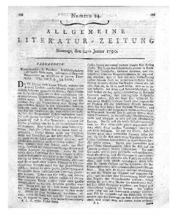 Vollbeding, J. C.: Ueber die Bildung des Bürgers. Leipzig: Sommer 1789