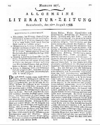 Semler, Joh[ann] Salomo[n]: Unparteiische Sammlungen zur Historie der Rosenkreuzer. - Leipzig : Beer. St. 4. - 1788