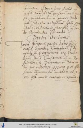 Partes Orationis (handschriftlich)