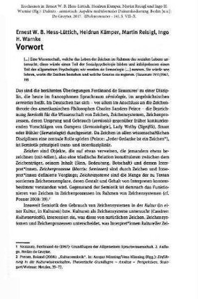 Diskurs - semiotisch: Vorwort