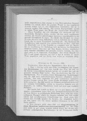 Sitzung am 29. Januar 1889.