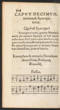 Caput Decimumtertium, de Syncopatione.