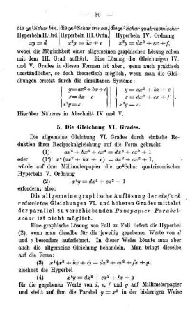 5. Die Gleichung VI. Grades.